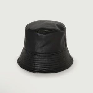 OAK + FORT vegan leather bucket hat